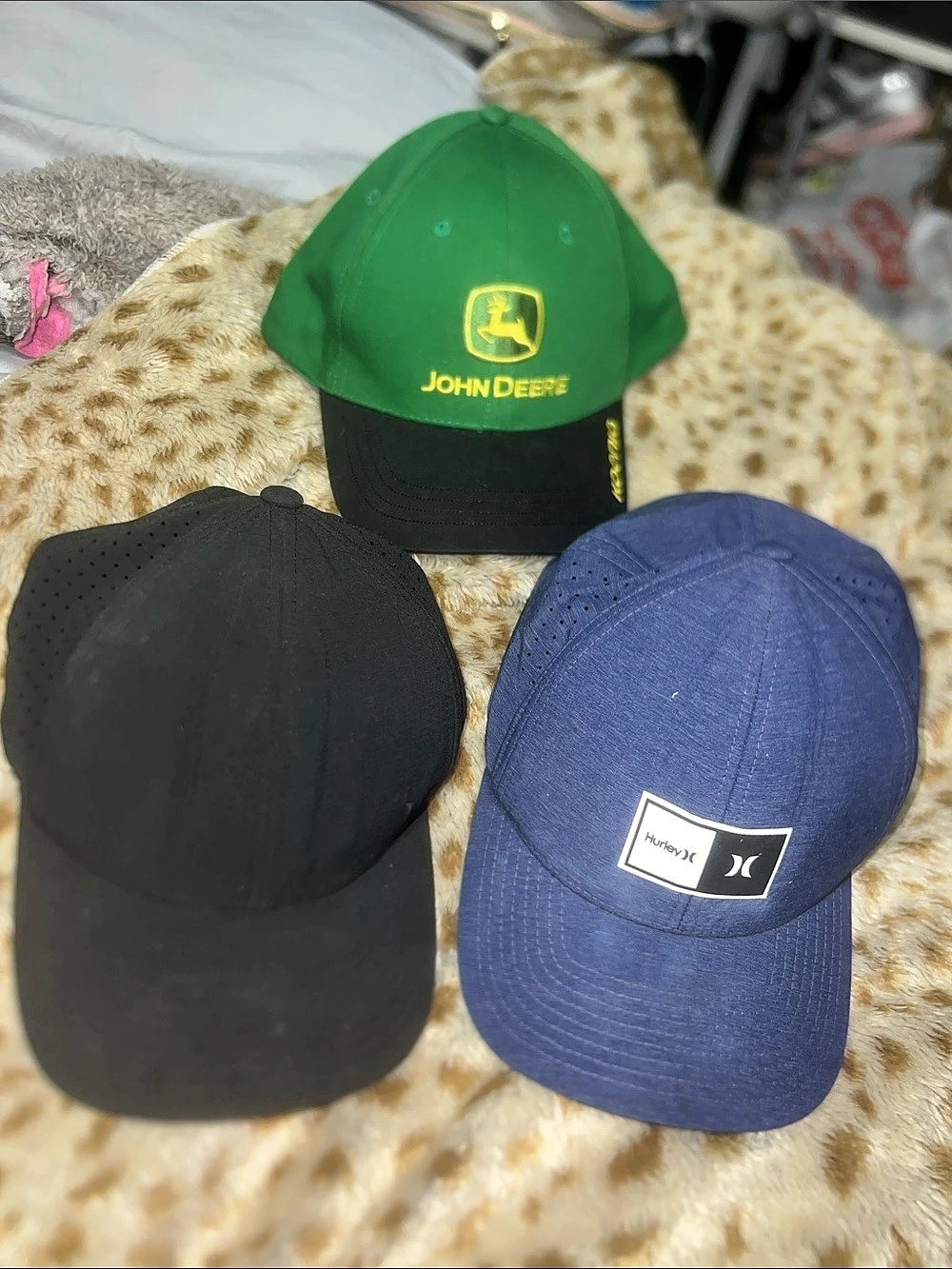 Hurley hats, John Deere hat